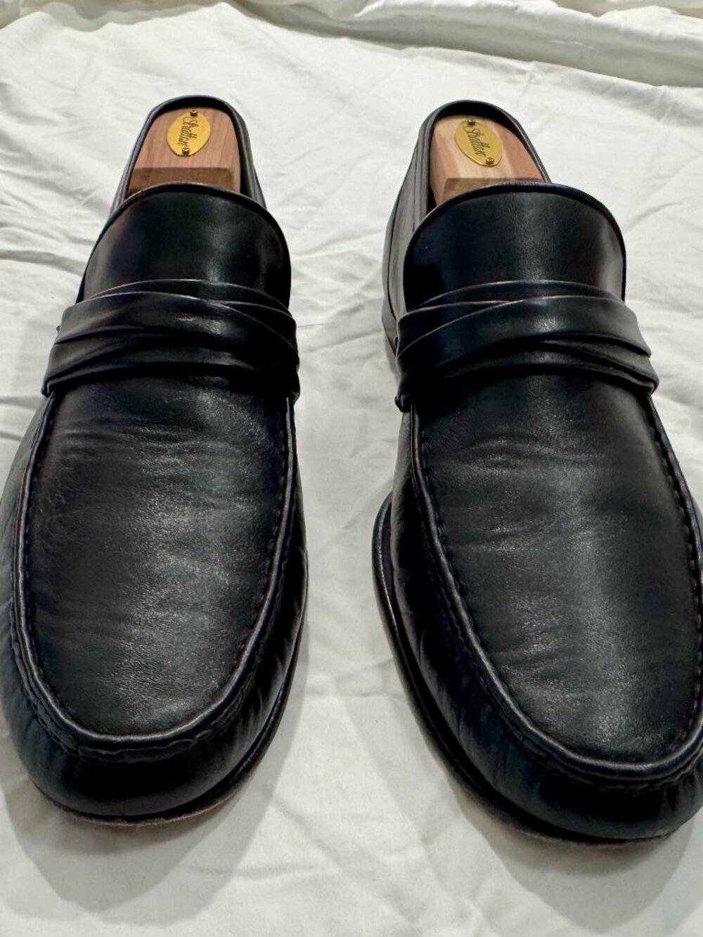 Allen Edmonds Black Bergamo Loafer 11.5D, Made in Italy